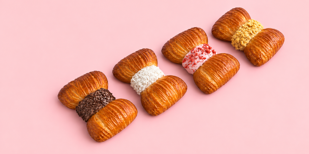 Cheesecake Croissant Bow Box